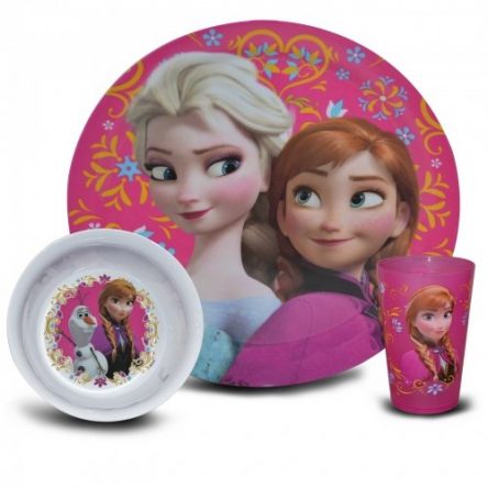 Disney Frozen Anna & Elsa Melamine Dinner Set